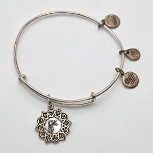 ALEX & ANI Aquarius Bracelet Zodiac Expandable Charm Bangle Made‎ in USA!!